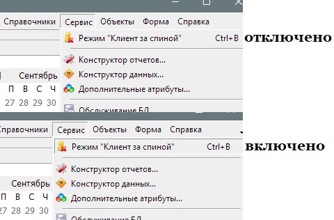 Режим Клиент за спиной в программе по недвижимости Квартал ПРО