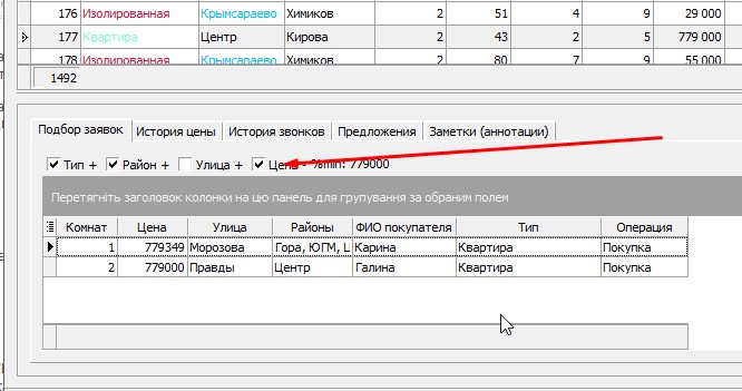 Ціна продажу об`єкта нерухомості (ціна агентства) Ціна продажу об`єкта нерухомості (ціна агентства)